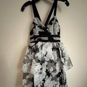 BCBGGeneration Mini Dress | Size 4 | Black / Comb - NEW